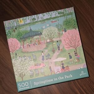 Galison Springtime in the Park 500-Piece Puzzle